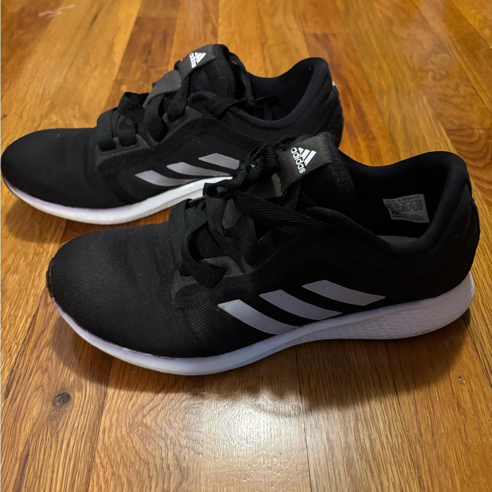 Adidas Black and White Running Shoes
